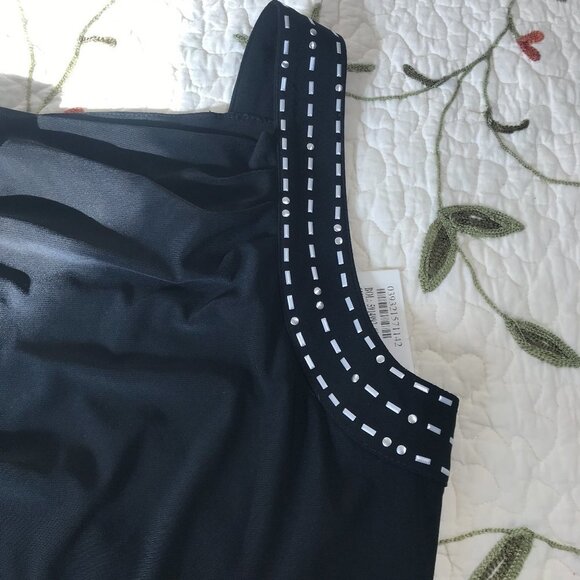 Ellen Tracy NWT M Black Stretch Bodycon Dress​​​​ - Picture 5 of 13